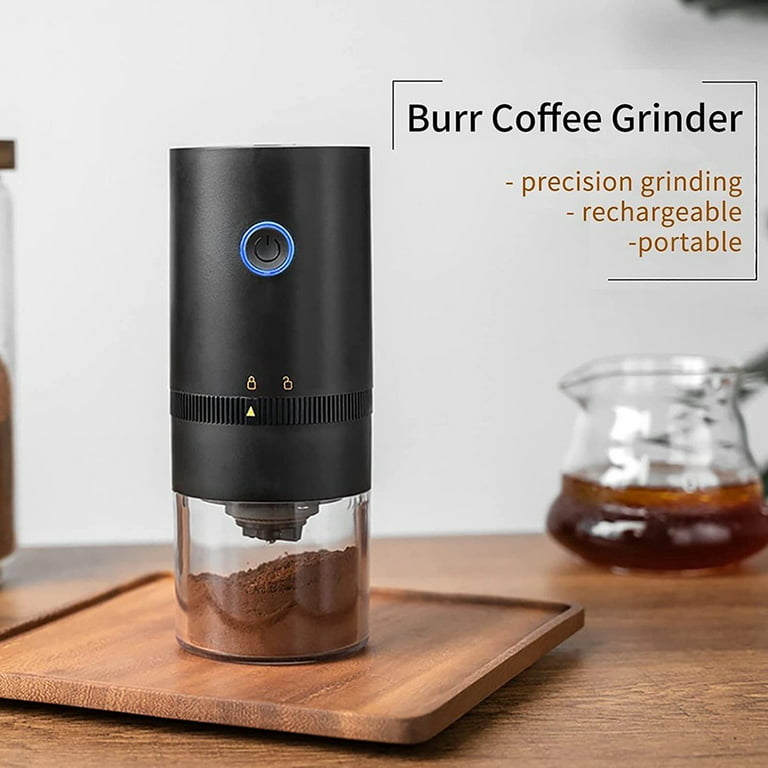 DmofwHi Cordless Coffee Grinder Electric, USB Rechargeable Coffee Bean  Grinder with 304 Stainless Steel Blade and Removable Bowl-Grey