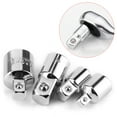 thumbnail image 3 of Wrench Conversion Head, Anti-rust Anti-corrosion High Hardness Durable Drive Socket Reducer, 4pcs Motorcycle For Car Black,Electroplating, 3 of 8