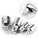 thumbnail image 1 of Adaptador de manguito de llave, 4 piezas, juego de herramientas manuales reductoras de dados con unidad de 1/4 pulg., 3/8 pulg. y 1/2 pulg., mayor durabilidad, 1 of 9