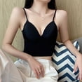 thumbnail image 6 of EHQJNJ Underwire Bras for Women Front Closure Tank with Built in Bra Womens Tank Tops Adjustable Strap Stretch Cotton Camisole with Built in Padded Shelf Bra Bralettes for Women Padded, 6 of 7