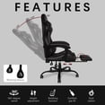 thumbnail image 5 of LaoGeoRon Gaming Chair, Ergonomic Computer Gaming Chair with Footrest, Headrest and Lumbar Support, Height Adjustable Desk Chair with 360° Swivel Seat for Office,Gaming, 5 of 10