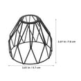 thumbnail image 2 of OUNONA Black Metal Wire Cage Lampshade Hanging Light Fixture Industrial Style 2-Pack for Home and Office Lighting, 2 of 8
