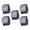 Chrome, variant on 5Pcs Metal Push Button Cabinet s Keyless For Campers Boats Easy Install 3 Colors