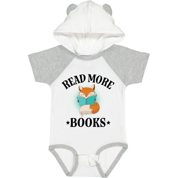 Inktastic Reading Group Fox Read More Books Boys or Girls Baby Bodysuit
