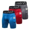 thumbnail image 1 of Pack De 3 Pantalones Cortos De Compresión K Para Hombre, 1 of 8