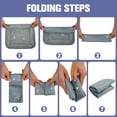 thumbnail image 4 of 7Pcs Travel Storage Bag Waterproof Large Capacity Packing Organizer Pouch with Zipper and Handle Foldable Space Saving for Traveling Camping Hiking Beige-9PCS, 4 of 8