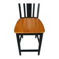 thumbnail image 6 of International Concepts San Remo Solid Wood 24 in. Splat Back Counter Height Stool in Black Cherry, 6 of 7