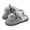 Grey, variant on CAIXIA Cute Slippers for Men Women Memory Foam Arch Support Wide Widths Winter Warm Lined Non-Skid Novelty Print Soft Lightweight Warm Plush Bedroom Shoes Scuff Gifts for Her