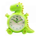 thumbnail image 1 of SAYTAY Children's Alarm Clock, Cartoon Alarm Clock Dinosaur Clock Night Light, Student Children's Home Decoration Desktop Clock(Green), 1 of 4