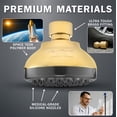 thumbnail image 4 of Aqua Elegante Pressure Boosting Shower Head for Low Flow Showers - 2.5 GPM - Polished Brass, 4 of 7