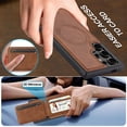 thumbnail image 4 of Allytechgroup Case for Samsung Galaxy S21 Ultra, 2 In 1 Wallet Stand Case with Detachable Card Holder Support Wireless Charging Shockproof Magnetic Back Cover for Samsung Galaxy S21 Ultra, Brown, 4 of 10