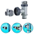 thumbnail image 5 of Above Ground Plunger Valves with Gaskets & Nuts + Hose Adapters, Above Ground Plunger Valves with Pool Hose Adapter, Pool Parts and Accessories, Multisize, 1 Set 2 PCS, 5 of 9
