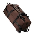 thumbnail image 1 of Bolso de lona con ruedas Bolsa de prenda enrollable grande Mochila por la noche portátil para la playa Bolsa de almacenamiento de campamento Marrón, 1 of 8