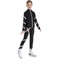 thumbnail image 6 of CHICTRY Girls Teens 2Pcs Sports Suit Gym Workout Outfit Long Sleeve Sparkle Rhinestone Coat with Leggings Activewear Pink 10, 6 of 7