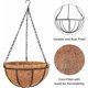 thumbnail image 5 of Cesta colgante de Metal para flores, 2 uds., cesta colgante de flores, cesta colgante de fibra de coco para flores, cultivo de plantas para interior y exterior, 30cm JAMW Sencillez, 5 of 5
