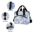 thumbnail image 5 of Lunch Bag Portable Crossbody Meal Bag Cooler Bag Insulated Lunch Bag Food Bag Handheld & Crossbody Design Super Beautiful Blue Roses, 5 of 6