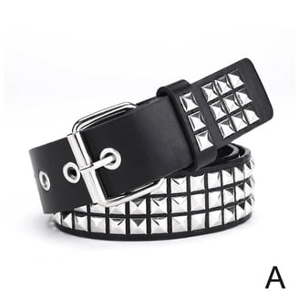 Studded Belt Punk Belt Y2K Goth Belt for Men or Women - Walmart.com