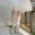 thumbnail image 2 of Collants pour Filles, Maille Élastique, Patchwork Transparent, Bas Lolita, Coupe Ajustée, Chaussettes, Collants, 2 of 7