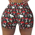 thumbnail image 2 of Fotbe Red Mushrooms Shorts Sin Costuras – Shorts Deportivos de Cintura Alta para Mujer, Elásticos para Gimnasio, Yoga, Running o Ciclismo-Large, 2 of 8
