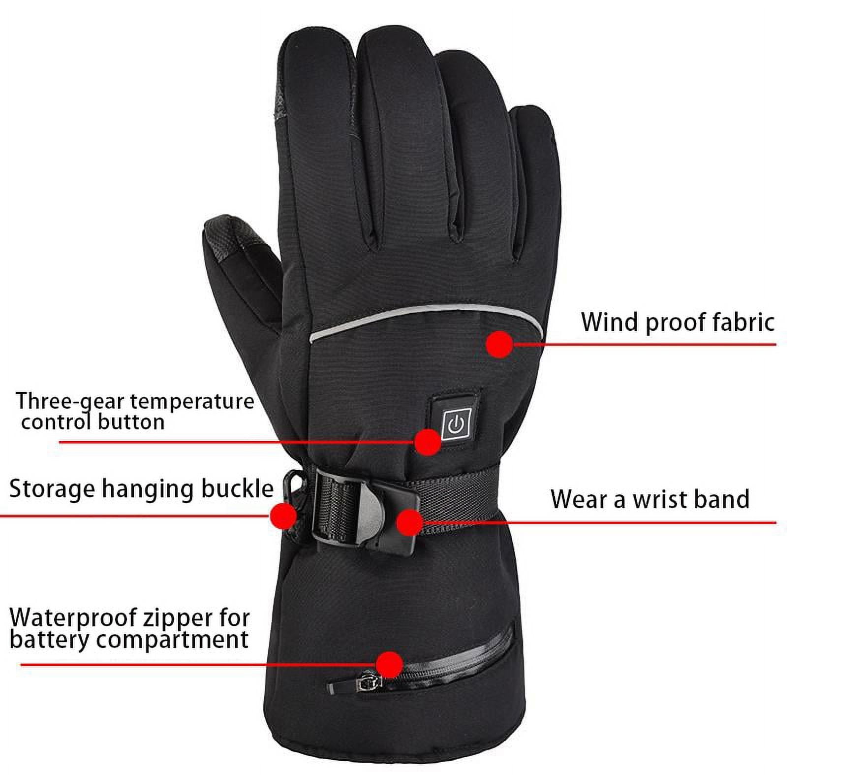 Heated Gloves for Men Women, Rechargeable Waterproof Motorcycle