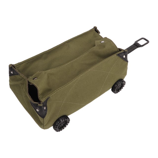 Caja de almacenamiento para acampar al aire libre resistente al desgaste impermeable caja de almacenamiento de carrito de gran capacidad para coches hogar verde