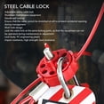 thumbnail image 3 of Cerradura De Seguridad Para Máquina De Válvula, Cerradura De Cable De Acero Ajustable, Antioxidante, Práctica Para Fabricación De Automóviles, 3 of 7
