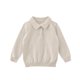 thumbnail image 4 of Cowsor Boys Long Sleeve Shirts Cotton Knitted Sweater Shirt Kids Solid Color School Uniform Tops, 4 of 6