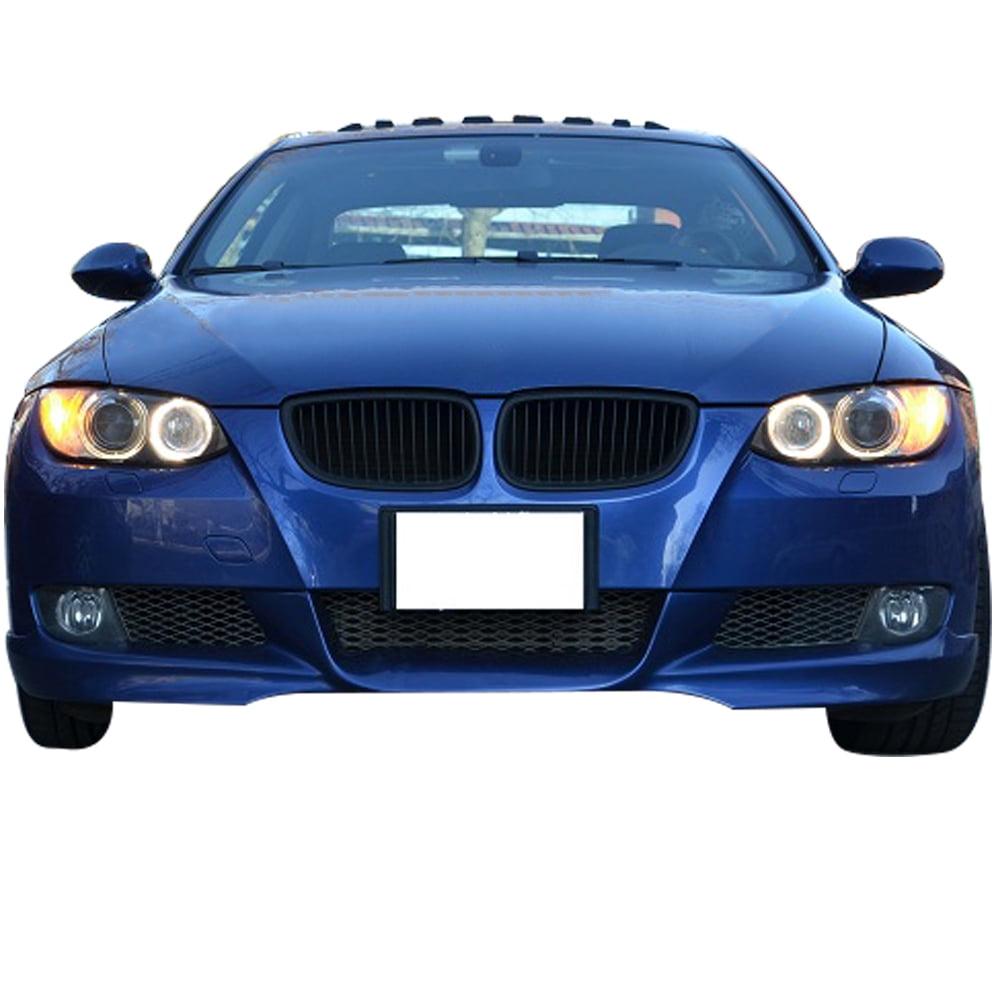 Ikon Motorsports Front Bumper Lip Compatible With 2007-2010 BMW E92 E93 3-Series Coupe Convertible M-Tech Style Painted Interlagos Blue #A30 PP Air Dam Chin Protector Spoiler 2008 2009