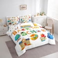 thumbnail image 3 of Homewish Colorful 26 Alphabet 7-Piece Bedding Comforter Set,Back To School King Bedding Sets,Teens Edoicational Bed Sheets For Girls Boys,Super Cozy Room Decor Reversible, 3 of 8