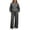 Dark Gray, variant on Women's Tracksuits 2 Piece Set Solid Color Fleece Hoodie Jogging Athletic Pants Set Relaxed Fit Fall Winter Suits with Pockets Light Purple L