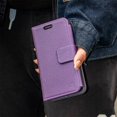 thumbnail image 2 of Caseco Mag-Safe iPhone 14 Plus Leather Wallet Case - Sunset Blvd - Purple, 2 of 5