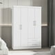 thumbnail image 1 of Ropero de Madera Mobi Muebles Modelo Magnolia Color Blanco, 1 of 6