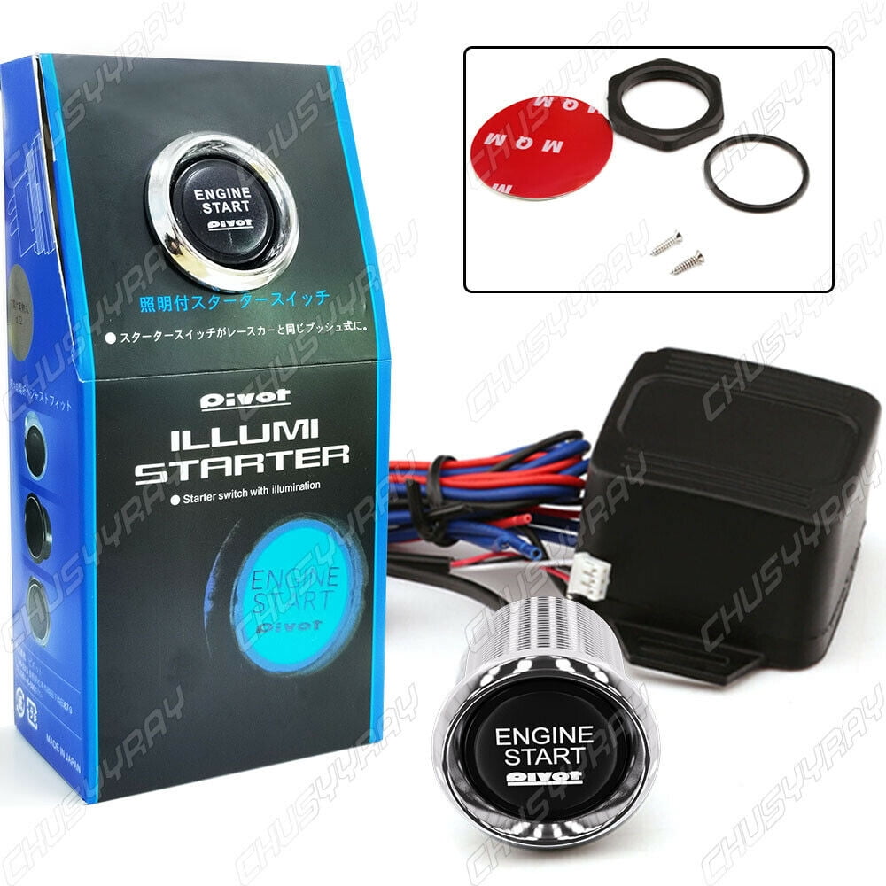 Car Ignition Switch 12V Engine Start Push Button Keyless Entry Starter Kit