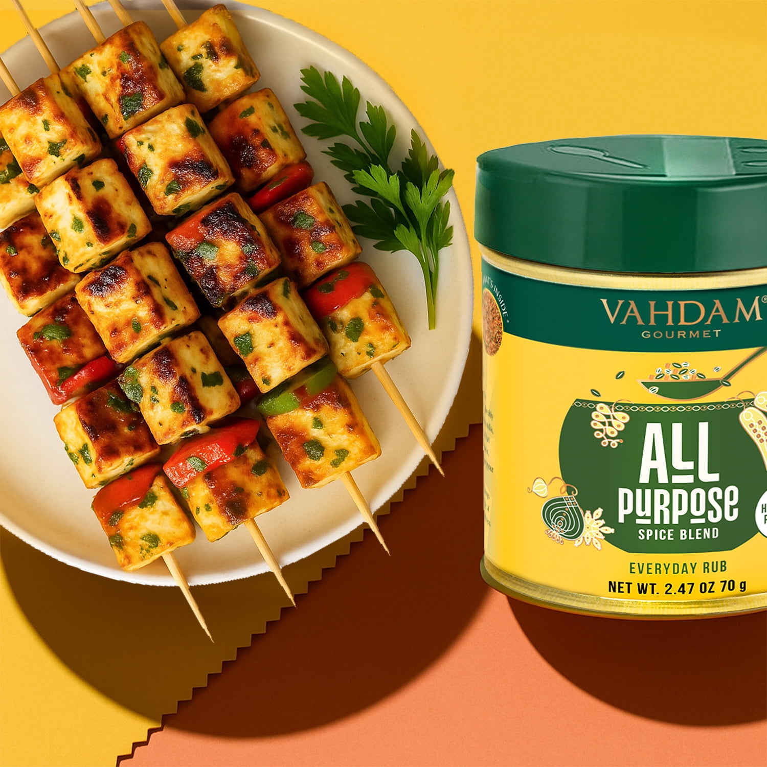 (3 pack) VAHDAM All-Purpose Seasoning Spice Blend, 2.47 oz Tin | Savory Cooking Seasoning with Chili, Garlic, Black Pepper & Himalayan Pink Salt