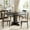 Black, variant on 47-Inch Black Round Dining Table for 4-6 – Farmhouse Style – Sturdy Pedestal Base – Ideal for Living Room, Apartment, Dining Room – Color: Black