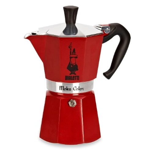Bialetti Moka Express Red Stovetop Espresso Coffee Maker, 6 Cup - Walmart.com