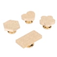 thumbnail image 2 of Cabezal De Sello De Cera De 4 Piezas, Formas Variadas En Blanco, Cabezal De Sello Esmerilado Ligero De Cobre Duradero Para Tarjetas, Sobres, Invitaciones, Paquetes De Vino, 2 of 5