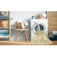thumbnail image 2 of Ahgly Company Machine Washable Indoor Rectangle Abstract Chrome Gold Yellow Area Rugs, 2' x 3', 2 of 7