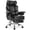 Leather Black, variant on NEO CHAIR Big & Tall Leather Office Chair, High Back, Lumbar Support, Blue