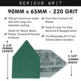 thumbnail image 3 of Hojas de lijado Serious Grit 220, triangulares, 90 mm x 65 mm, 50 unidades, 3 of 5