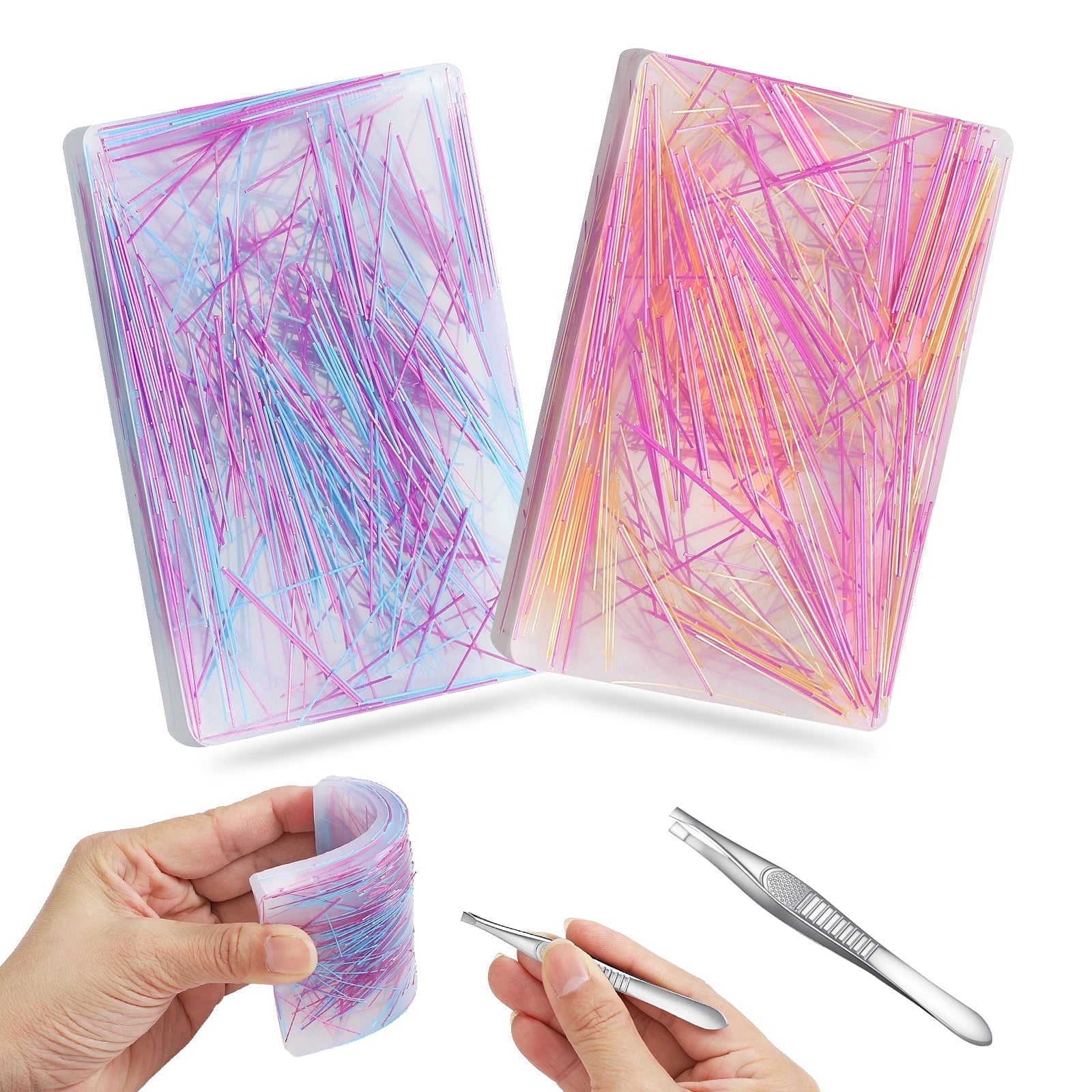 MoKo 2 Pcs Picky Pad, Fidget Toys for Adulet & Kids,Trichotillomania Fidget Toys for Anxiety, ADHD or Dermatillomania