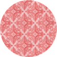 thumbnail image 1 of Ahgly Company Tapis Rond Lavable en Machine Intérieur Transitionnel Rose Pastel, 5 Pieds Rond, 1 of 7