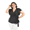 thumbnail image 1 of Blusa manga mariposa Roman Fashion /Tallas Extras, 1840 (Negro) negro 42, 1 of 6