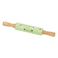 thumbnail image 3 of Rodillo de amasar multifuncional para hornear con poste extendido para el hogar, cocina, pastel, verde, 3 of 10