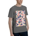 thumbnail image 2 of Bingfone Abstract Leopard Print Men'S Loose Fit Short-Sleeve Pocket T-Shirt, 2 of 7