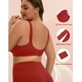 thumbnail image 6 of INNERSY Plus Size Seamless Wireless Bra for Women Full Coverage No Underwire Everyday Bralette(XL,Red), 6 of 7