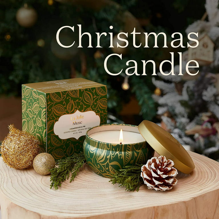 Christmas Scented Candle，Handmade Candle Decorations ins Christmas Tree  Fragrance Candle Fragrance Gift for Christmas Party Holiday New Year