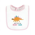 thumbnail image 3 of Hudson Baby Infant Girl Cotton Bibs, Cute-A-Saurus, One Size, 3 of 7