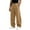 229#Khaki, variant on Men Casual Wide Leg Sweatpants Elastic Drawstring Loose Fit Soft Athletic Jogger Pants Outdoor Streetwear Trousers With Side Pockets L