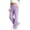 Purple, variant on Auroural Girls Sweatpants Size 8-10 Kids Flare Sweatpants Elastic High Waist Soft Casual Trousers Side Pockets Daily Wear Pants